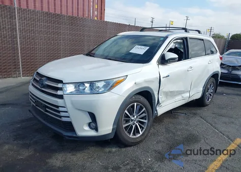 2018 Toyota Highlander Hybrid Xle from USA, damaged, VIN 5TDJGRFH8JS042397